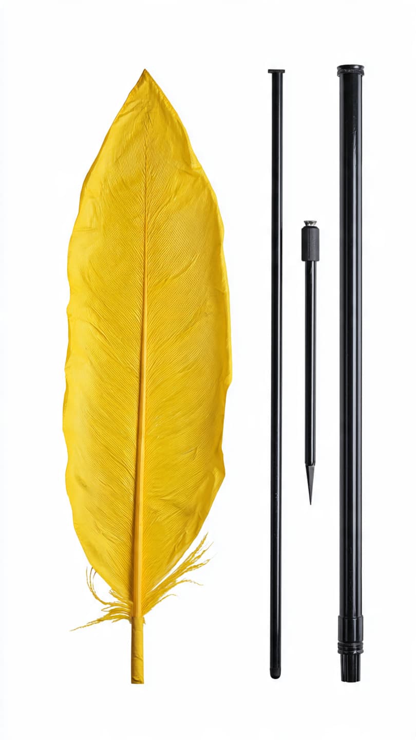 Feather Flag Kit with Ground Spike 15ft Pole