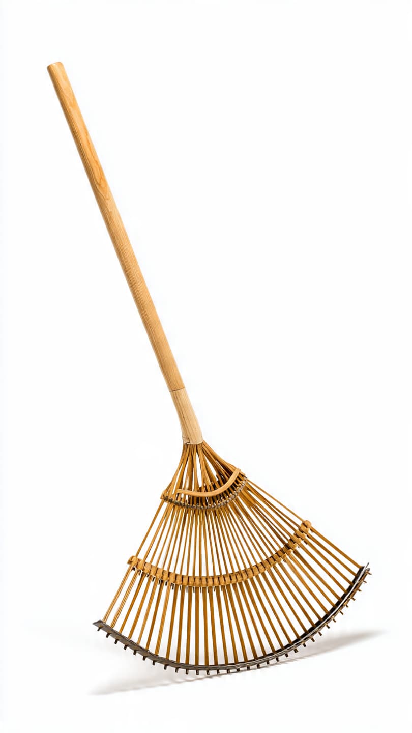 Verdant Bamboo Lawn Thatching Rake 22-Tine
